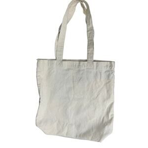 Jenni Kayne Canvas shopping bag tote Beige Medium Size